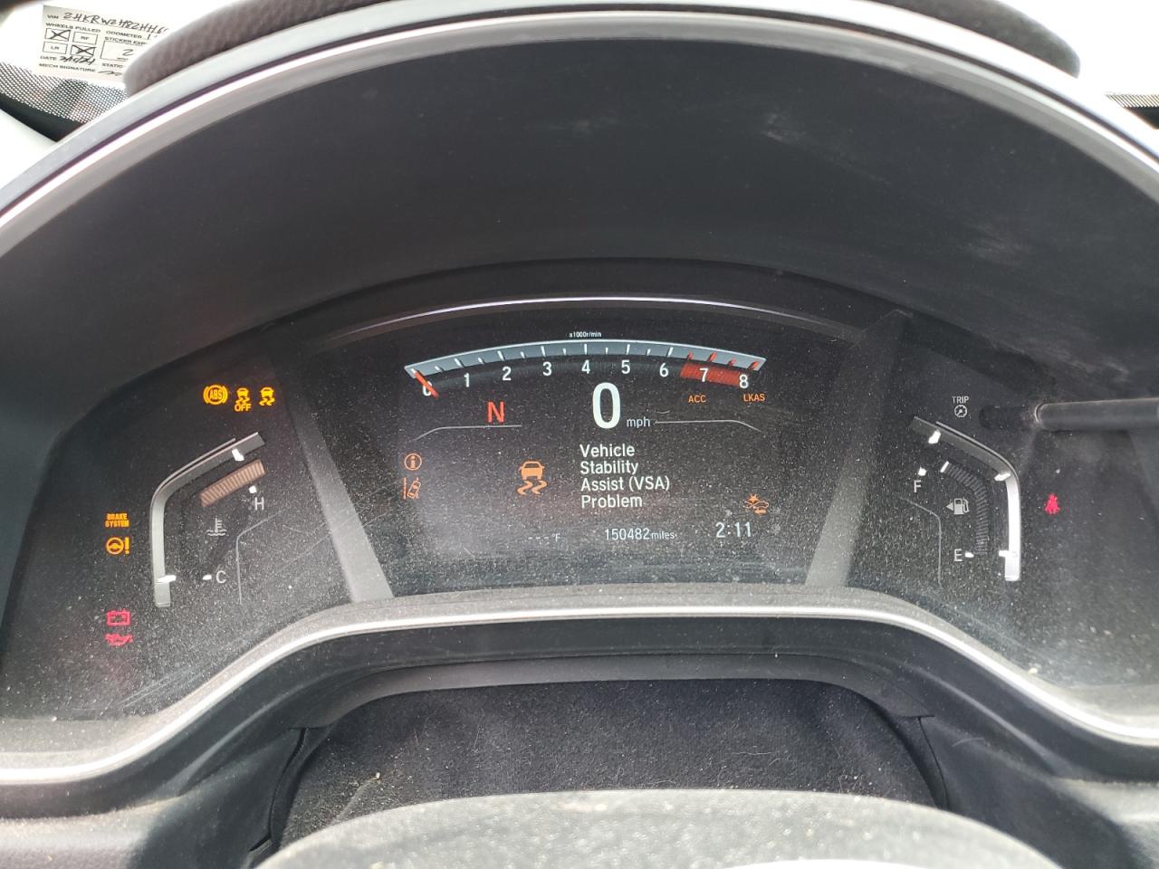 2017 Honda Cr-V Exl VIN: 2HKRW2H82HH689582 Lot: 67956854