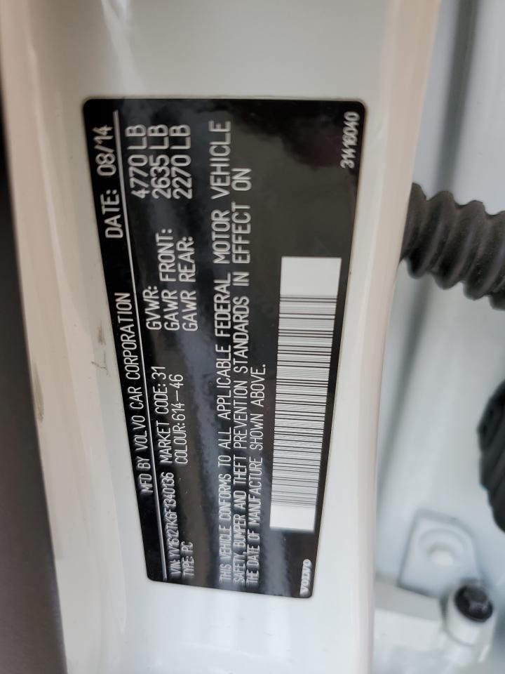 2015 Volvo S60 Premier VIN: YV1612TK6F1340136 Lot: 66915324