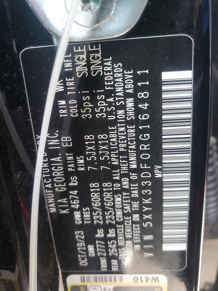 2024 Kia Sportage Ex VIN: 5XYK33DF0RG164811 Lot: 66908064