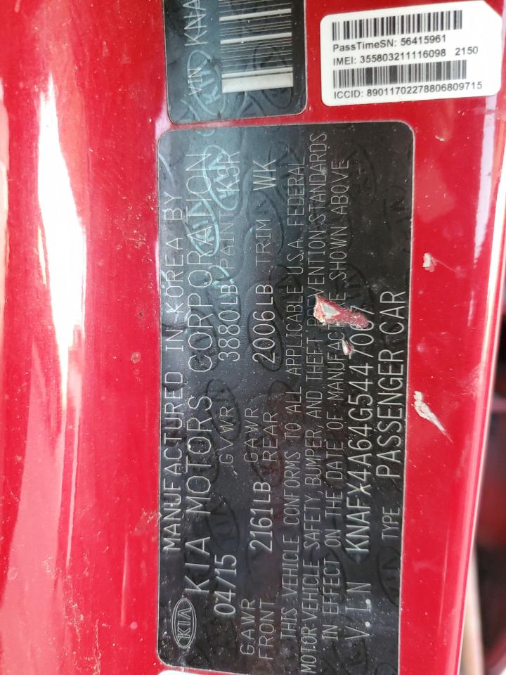 2016 Kia Forte Lx VIN: KNAFX4A64G5447067 Lot: 67608254