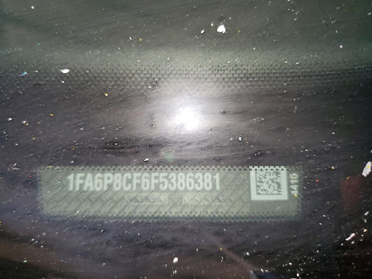 2015 Ford Mustang Gt VIN: 1FA6P8CF6F5386381 Lot: 66785274
