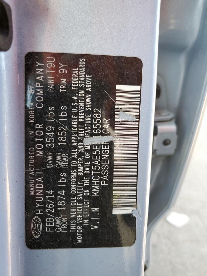 2014 Hyundai Accent Gls VIN: KMHCT5AE5EU165582 Lot: 68944854
