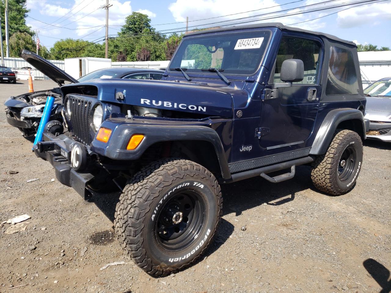 2003 Jeep Wrangler / Tj Rubicon VIN: 1J4FA69SX3P360297 Lot: 68434734