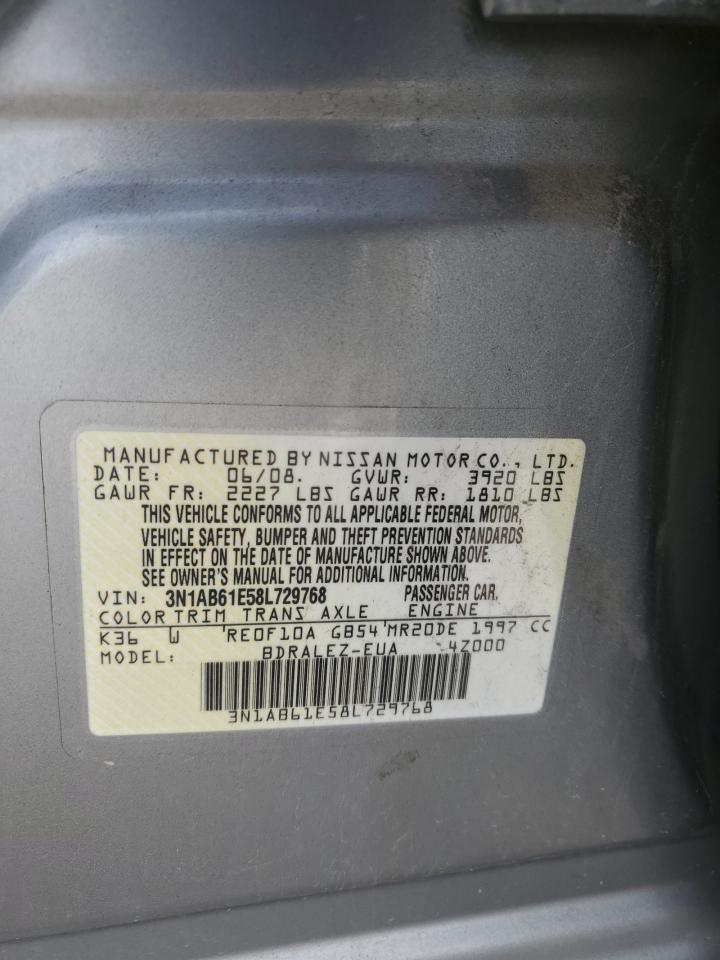 3N1AB61E58L729768 2008 Nissan Sentra 2.0