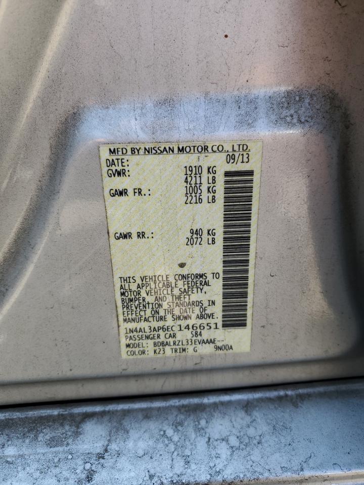 VIN 1N4AL3AP6EC146651 2014 NISSAN ALTIMA no.12