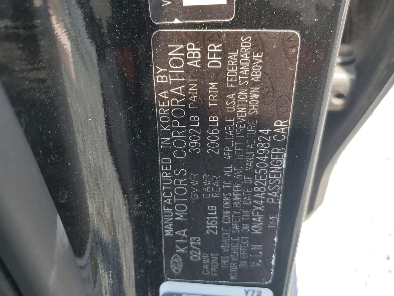 2014 Kia Forte Ex VIN: KNAFX4A82E5049824 Lot: 67943394