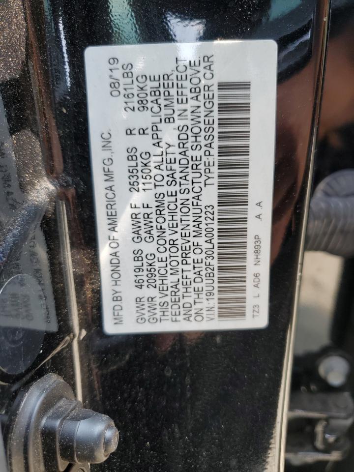 19UUB2F30LA001223 2020 Acura Tlx