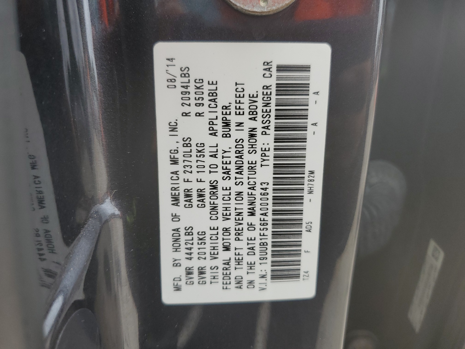 19UUB1F56FA000643 2015 Acura Tlx Tech