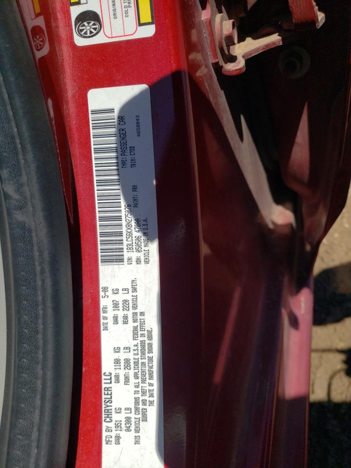 2008 Dodge Avenger Sxt VIN: 1B3LC56KX8N275076 Lot: 67375944