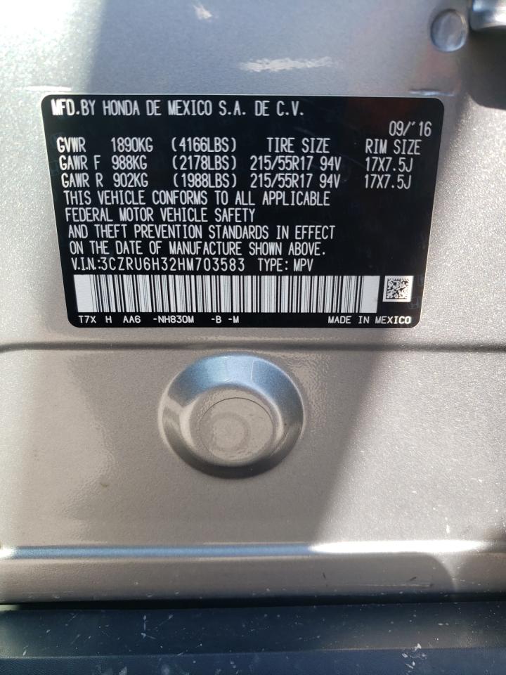 3CZRU6H32HM703583 2017 Honda Hr-V Lx