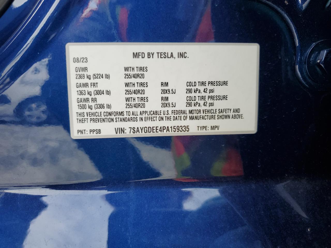 7SAYGDEE4PA159335 2023 Tesla Model Y