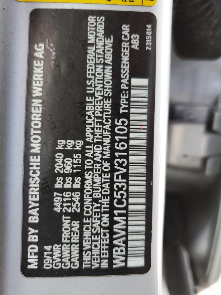 WBAVM1C53FV316105 2015 BMW X1 - Image 12