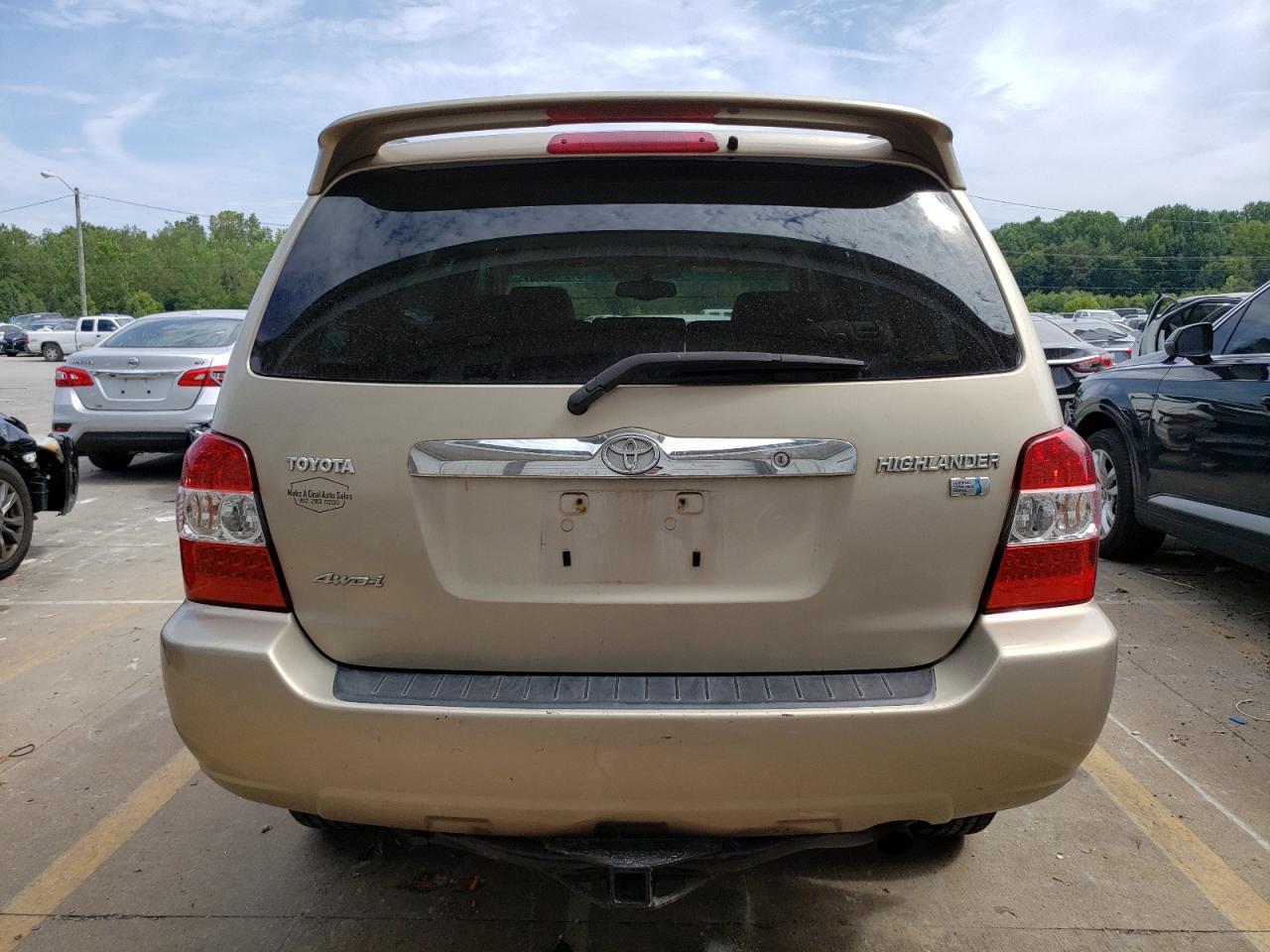 2006 Toyota Highlander Hybrid VIN: JTEEW21A660008650 Lot: 67293684