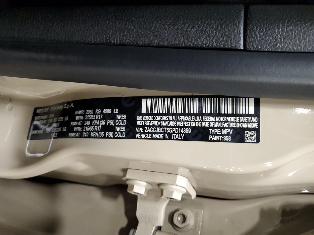 2016 Jeep Renegade Trailhawk VIN: ZACCJBCT5GPD14369 Lot: 65751184