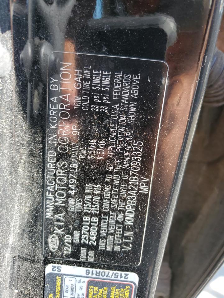 2011 Kia Sportage Lx VIN: KNDPB3A21B7093325 Lot: 66547024