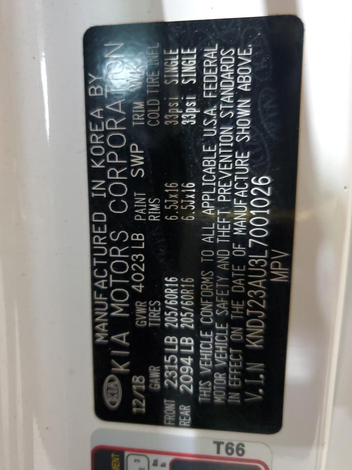 2020 Kia Soul Lx VIN: KNDJ23AU3L7001026 Lot: 67746954