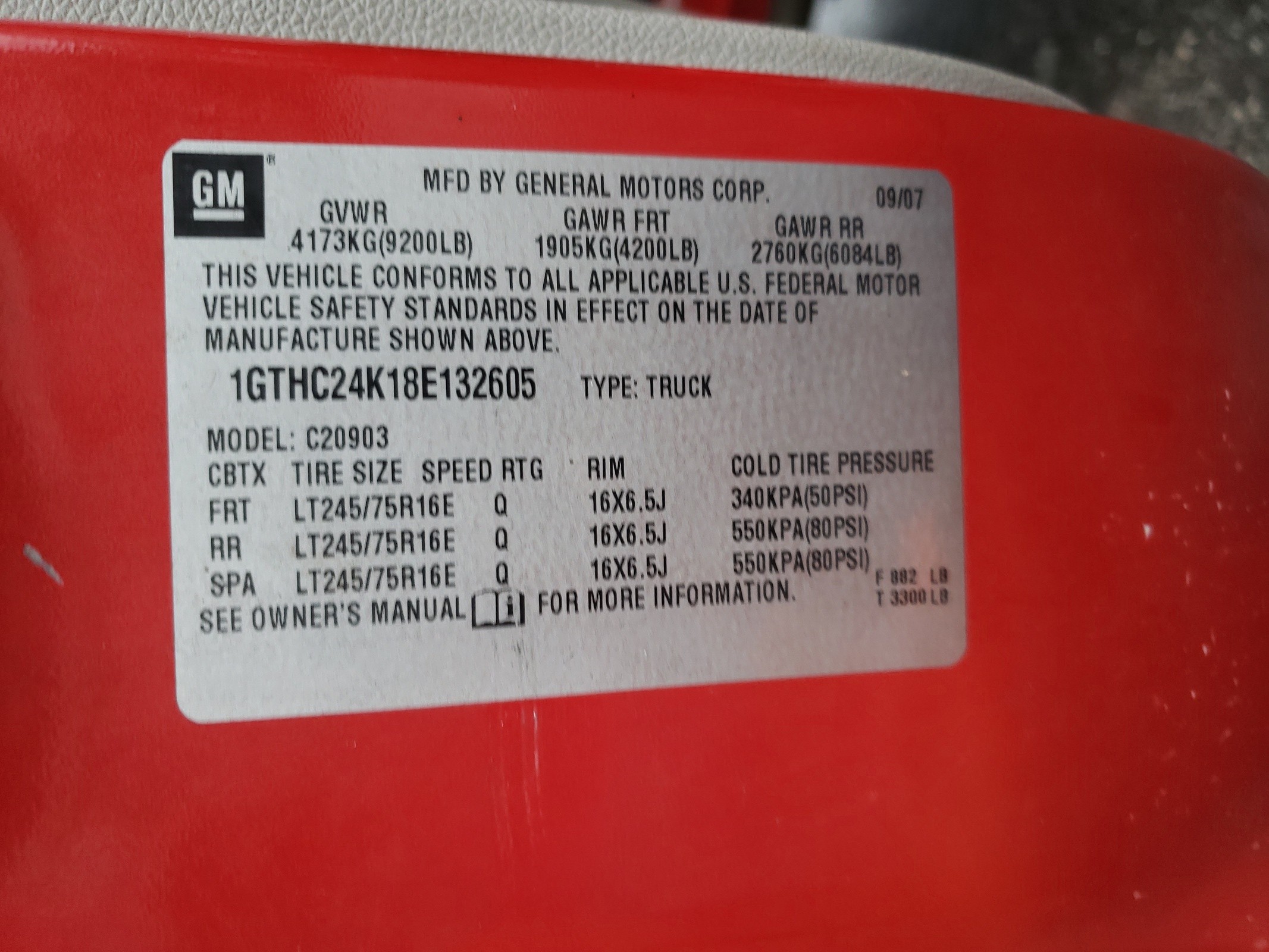 1GTHC24K18E132605 2008 GMC Sierra C2500 Heavy Duty