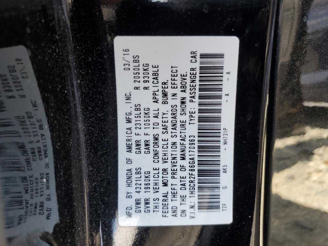 2016 Honda Accord - Image 12
