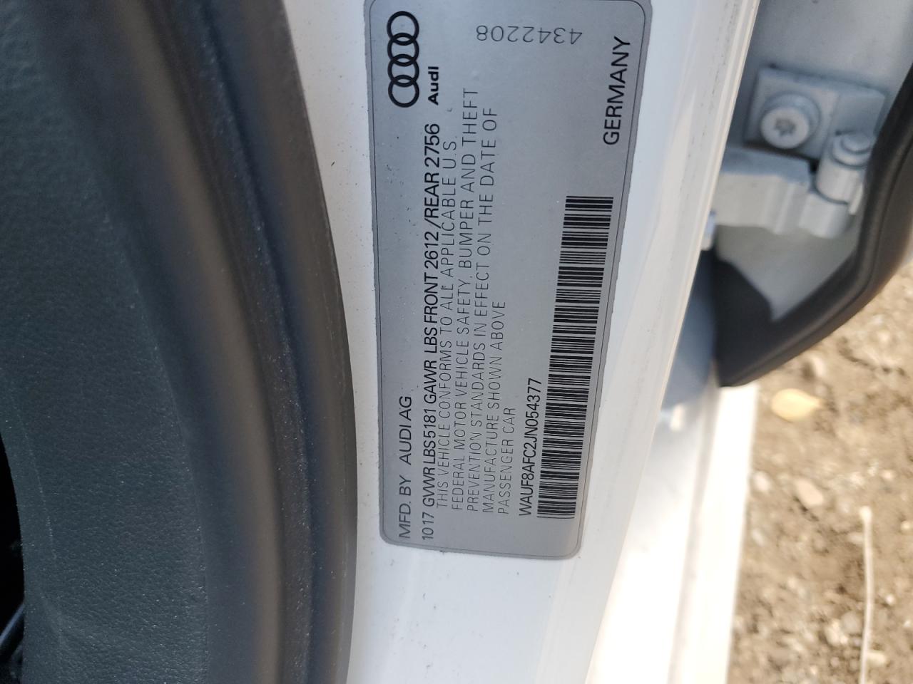 WAUF8AFC2JN054377 2018 AUDI A6 - Image 12