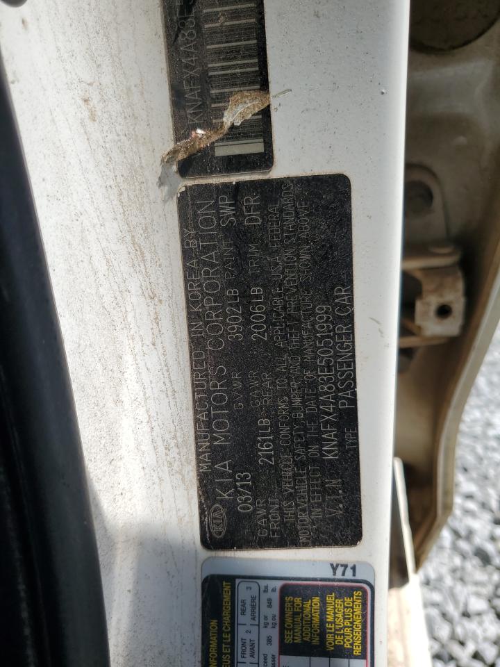 2014 Kia Forte Ex VIN: KNAFX4A83E5051999 Lot: 66728964