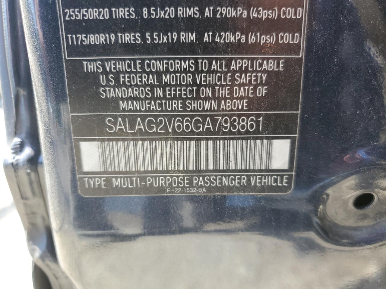 2016 Land Rover Lr4 Hse VIN: SALAG2V66GA793861 Lot: 65829564