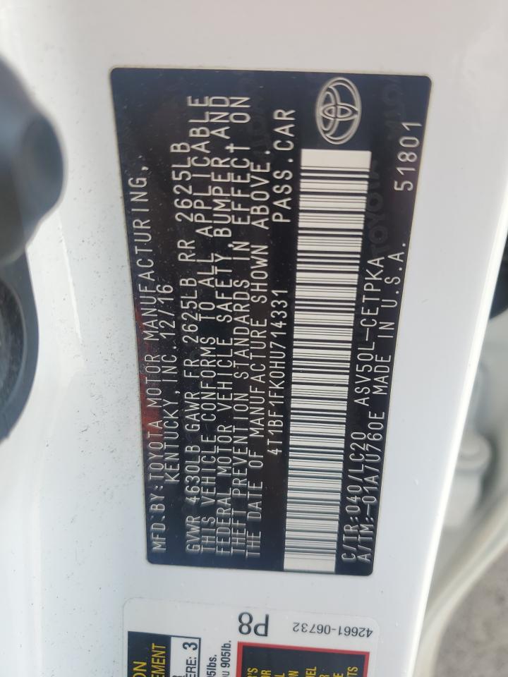 2017 Toyota Camry - Image 12
