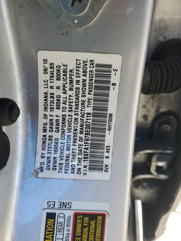 19XFA1F97BE007119 2011 Honda Civic Exl 19XFA1F97BE007119 2011 Honda Civic Exl