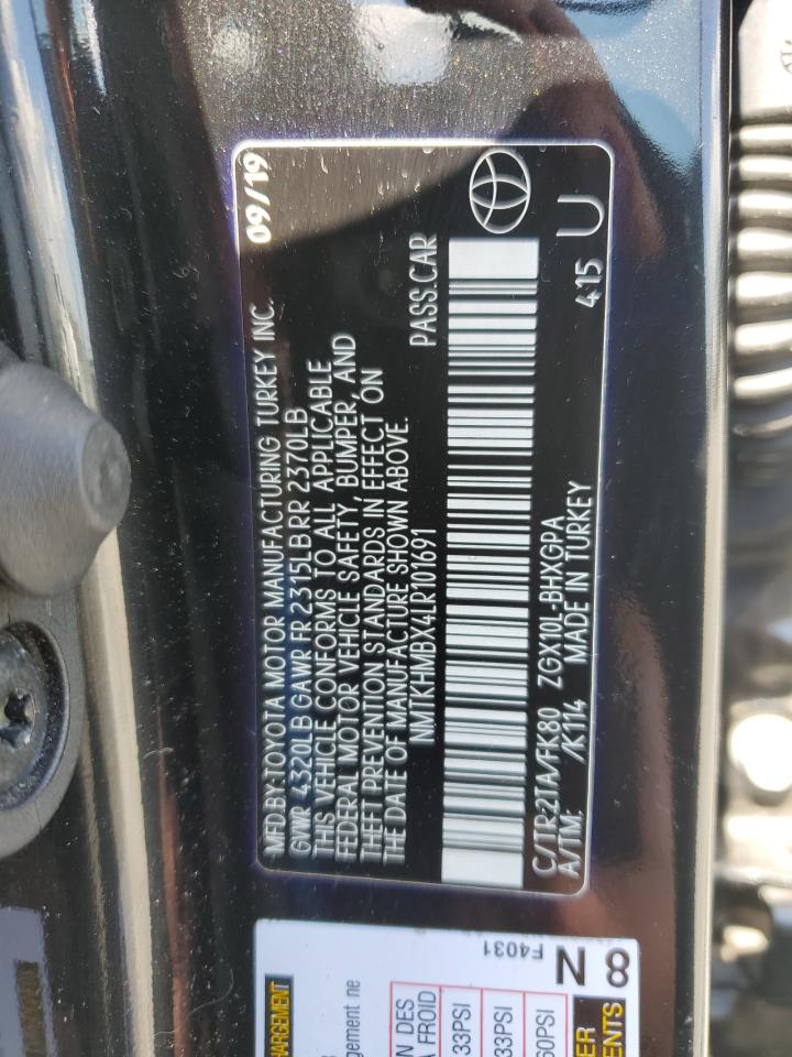 NMTKHMBX4LR101691 2020 Toyota C-Hr Xle