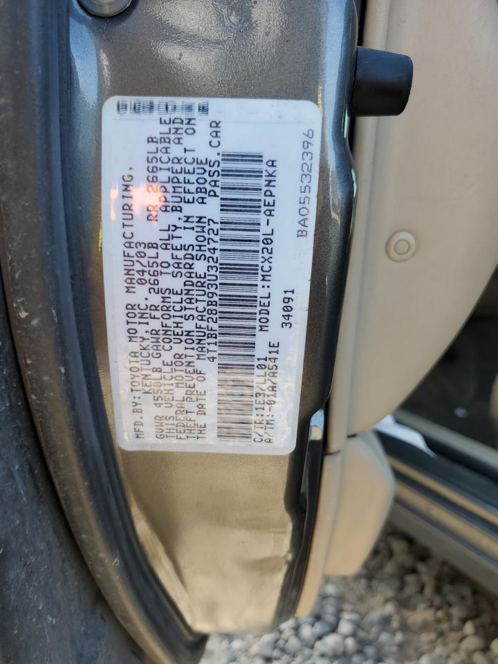 4T1BF28B93U324727 2003 Toyota Avalon Xl