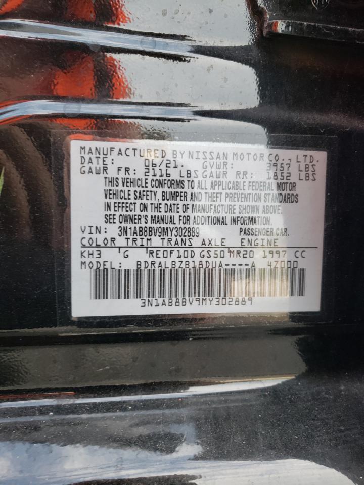 3N1AB8BV9MY302889 2021 Nissan Sentra S