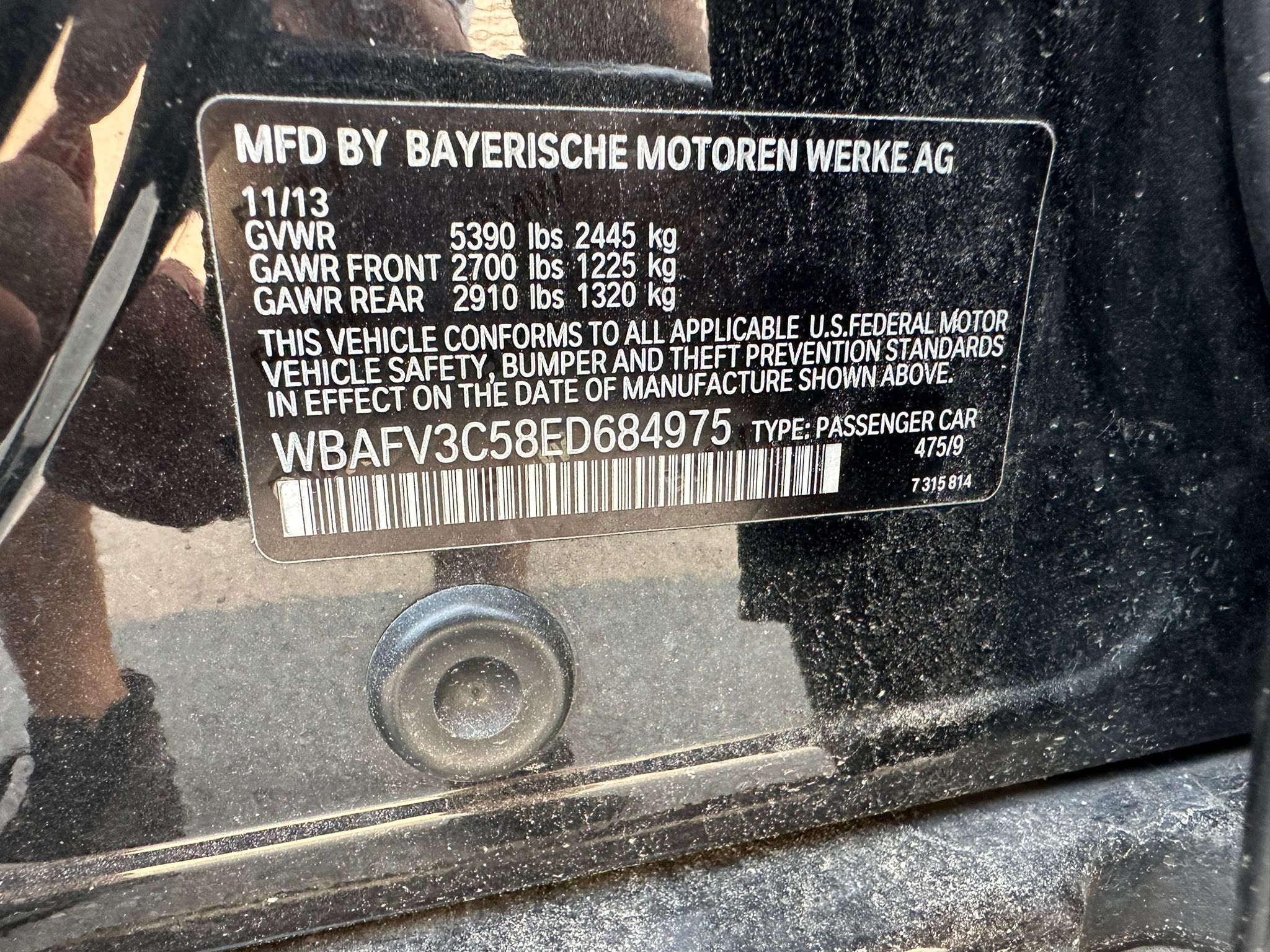 WBAFV3C58ED684975 2014 BMW 535 D xDrive