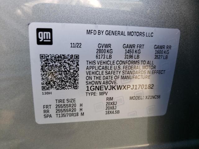 1GNEVJKWXPJ170182 Chevrolet Traverse R 14