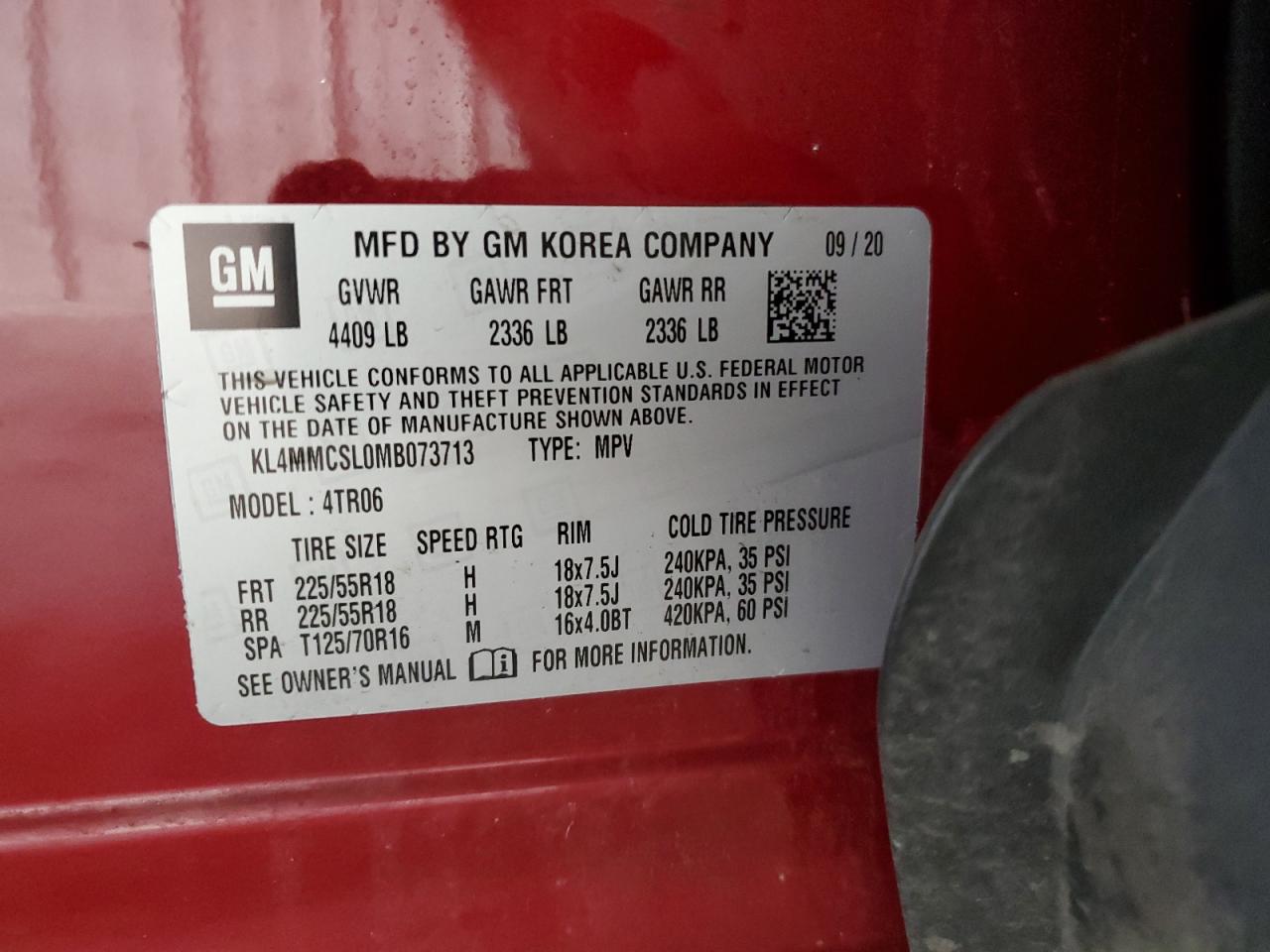 2021 Buick Encore Gx Preferred VIN: KL4MMCSL0MB073713 Lot: 66005724
