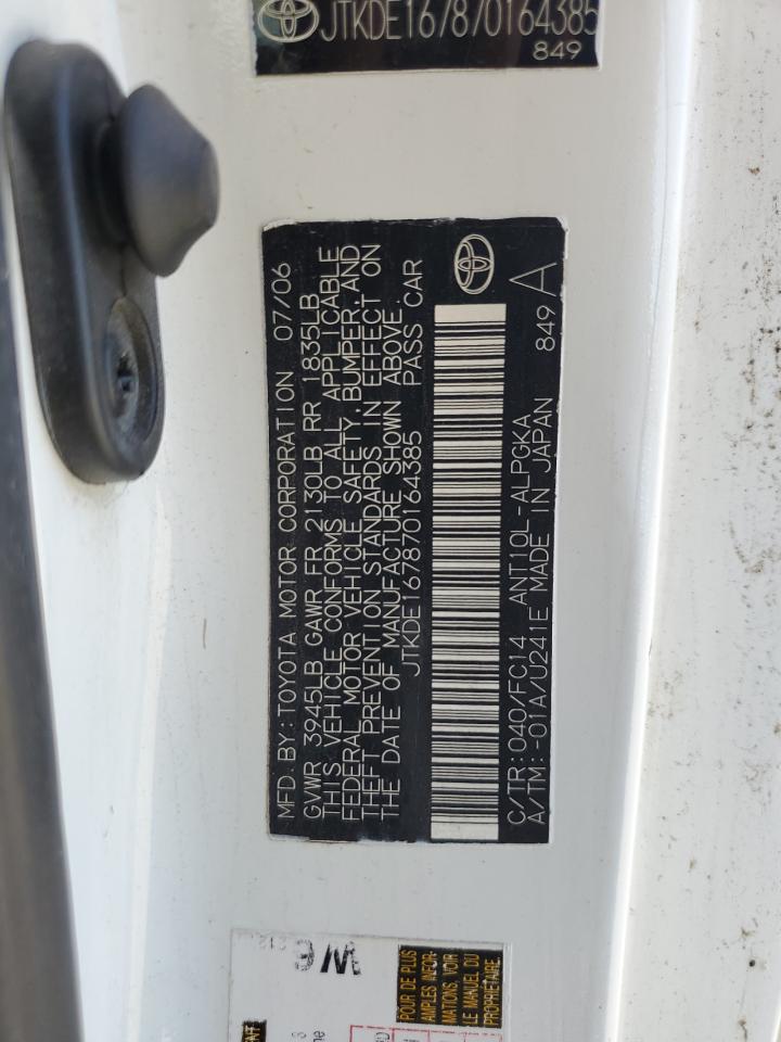 2007 Toyota Scion Tc VIN: JTKDE167870164385 Lot: 68065124