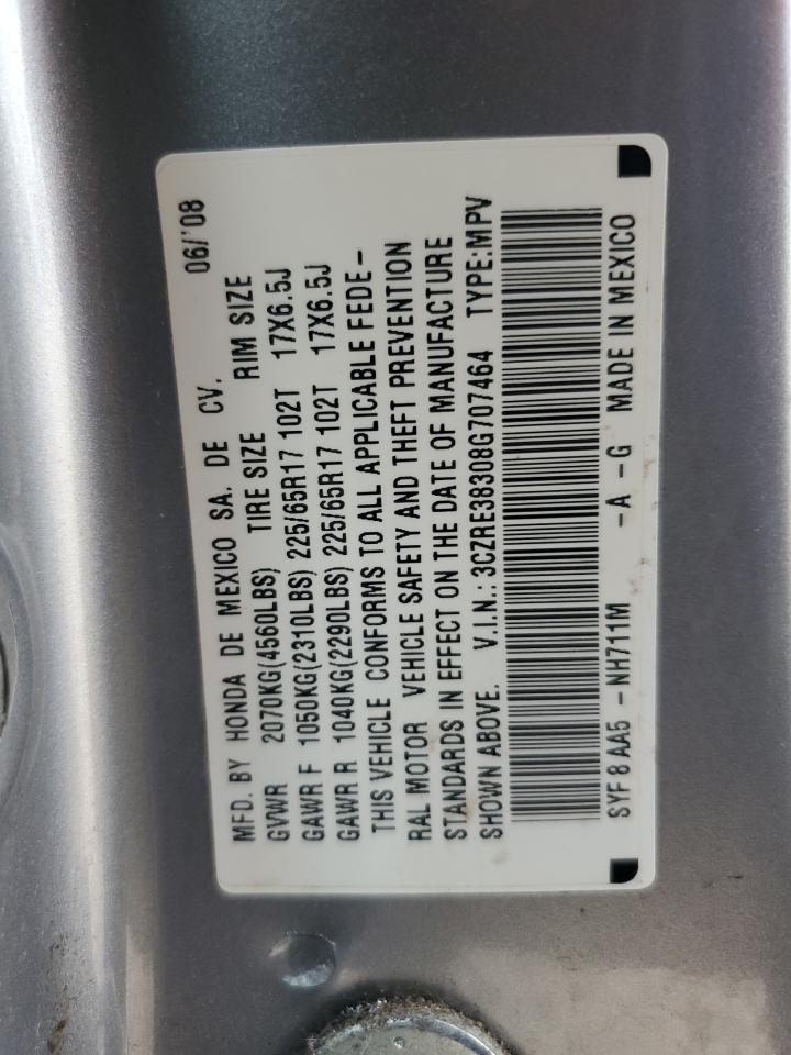 3CZRE38308G707464 2008 Honda Cr-V Lx