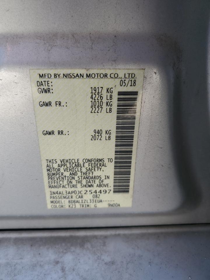 1N4AL3AP0JC254497 2018 Nissan Altima 2.5