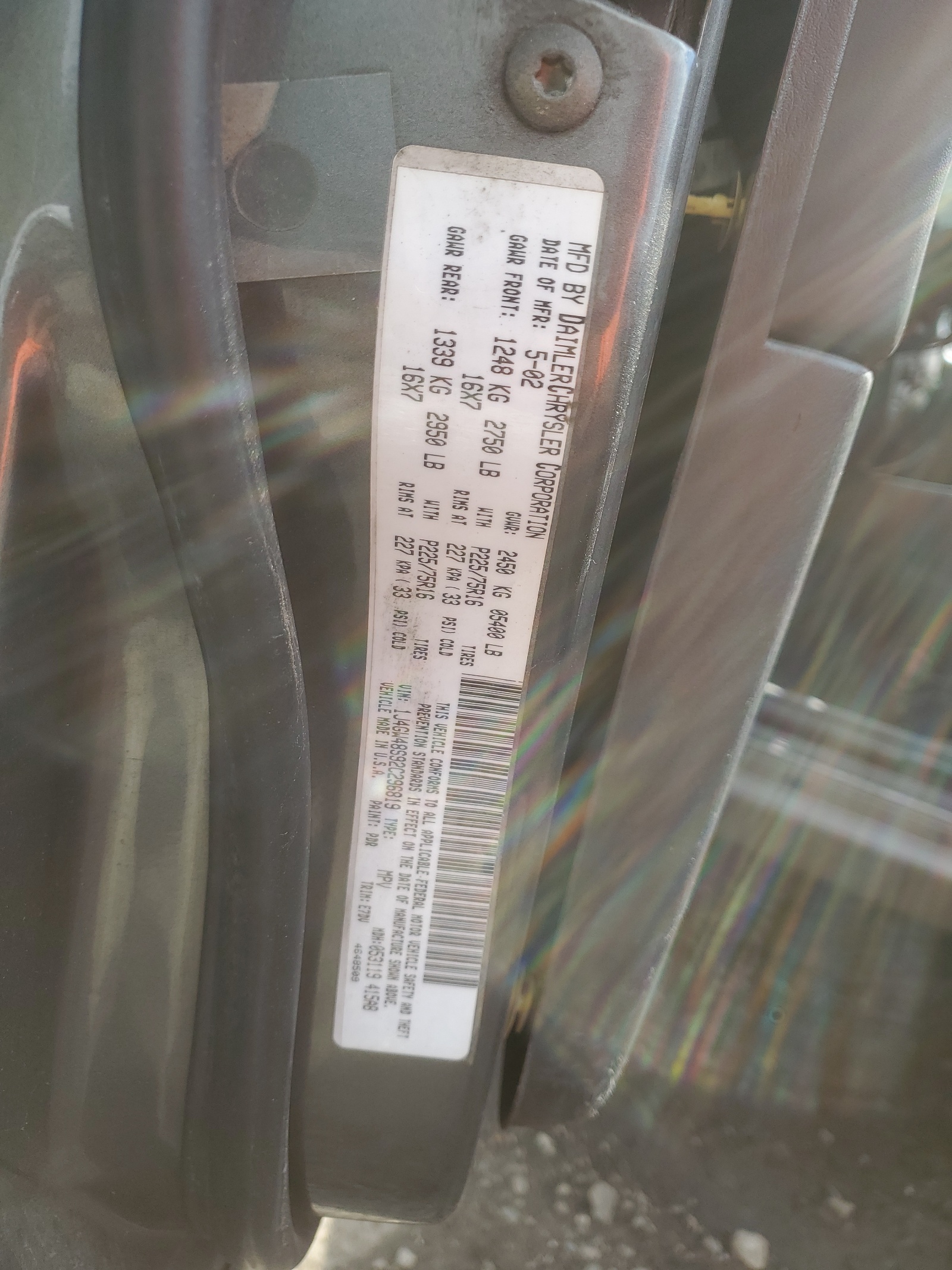 1J4GW48S92C296819 2002 Jeep Grand Cherokee Laredo