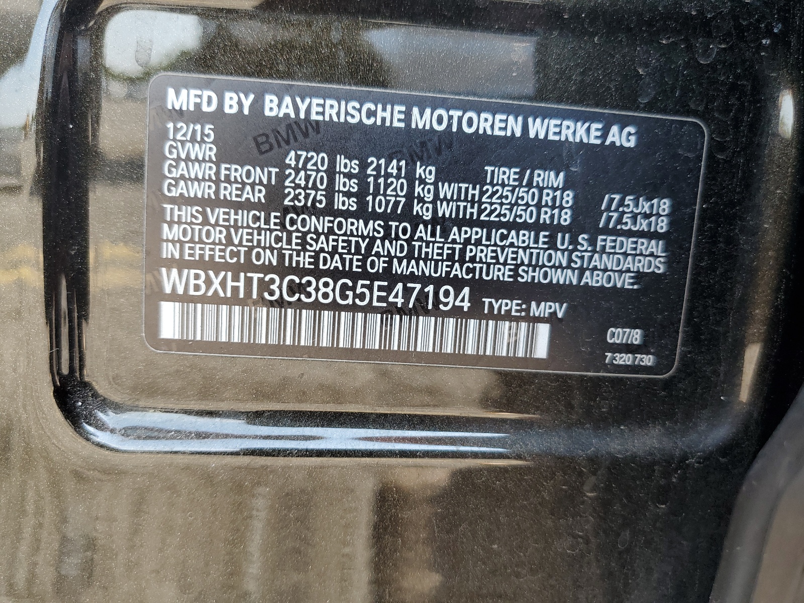 WBXHT3C38G5E47194 2016 BMW X1 xDrive28I