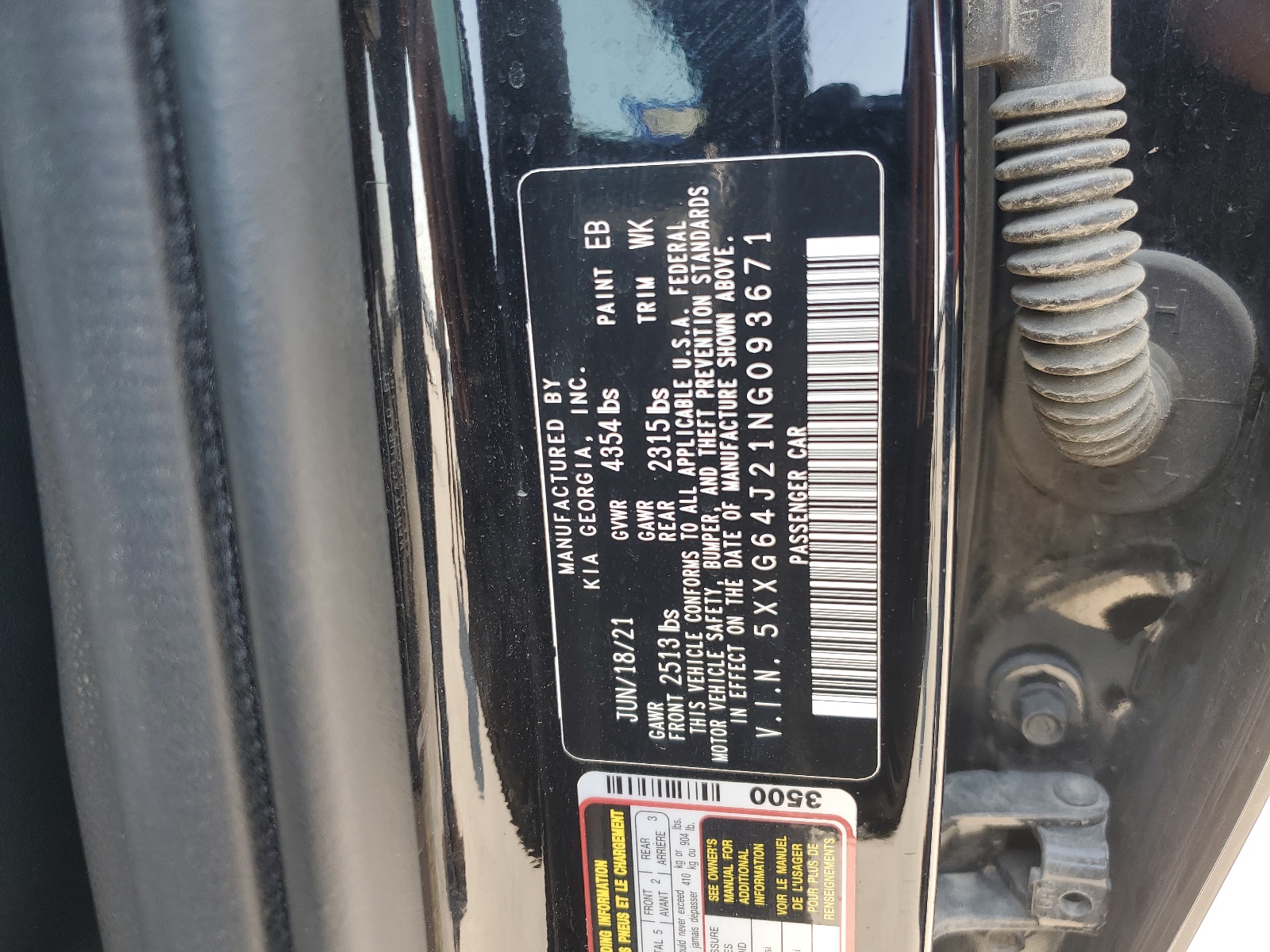 5XXG64J21NG093671 2022 Kia K5 Gt Line