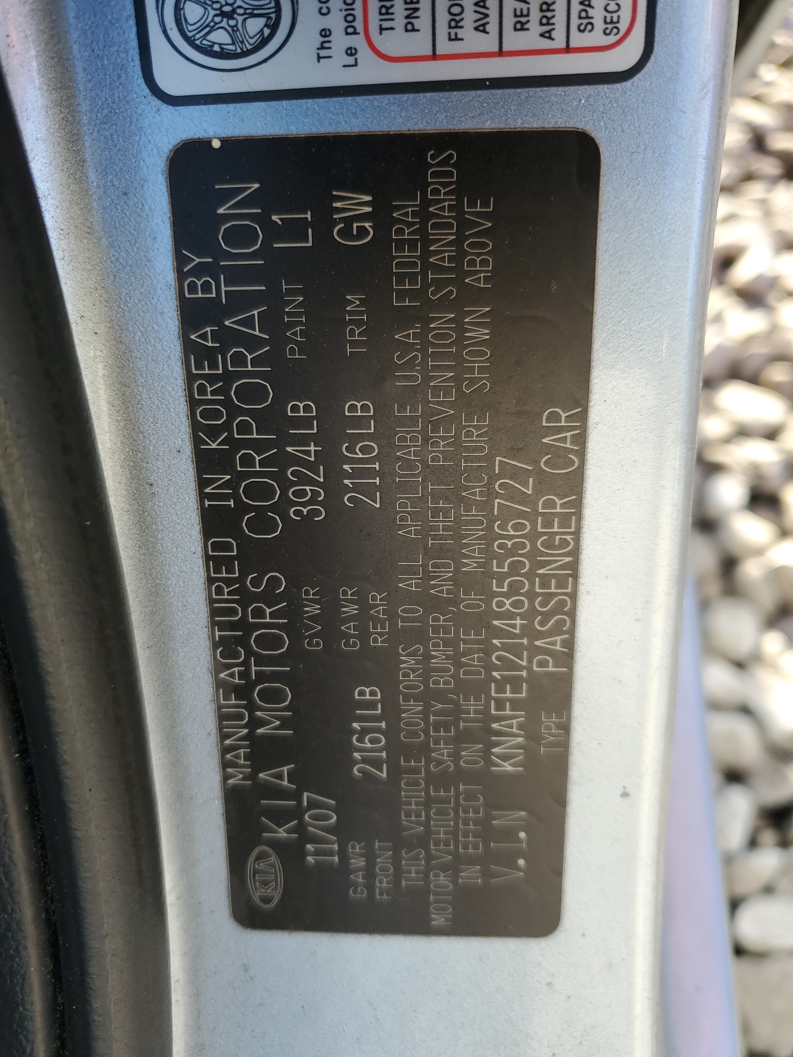 KNAFE121485536727 2008 Kia Spectra Ex