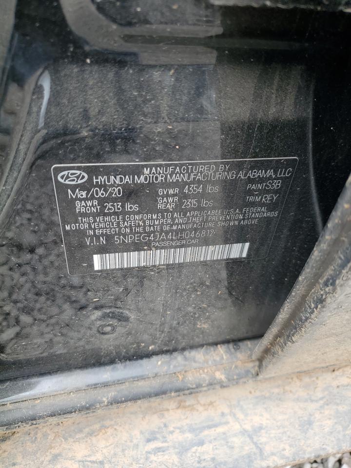 2020 Hyundai Sonata Se VIN: 5NPEG4JA4LH046812 Lot: 65840884
