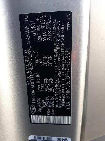 5NMJBCDE9RH308531 Hyundai Tucson SEL 13