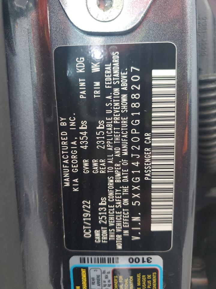 2023 Kia K5 Lxs VIN: 5XXG14J20PG188207 Lot: 65975904