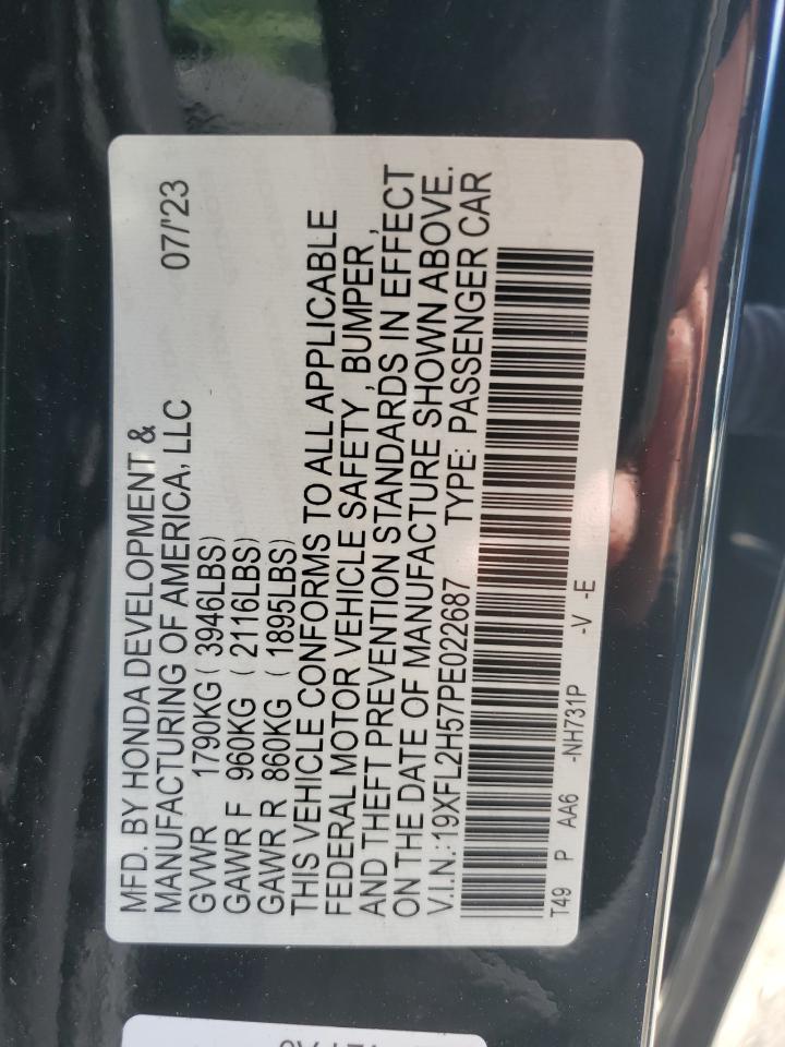 19XFL2H57PE022687 2023 Honda Civic Lx