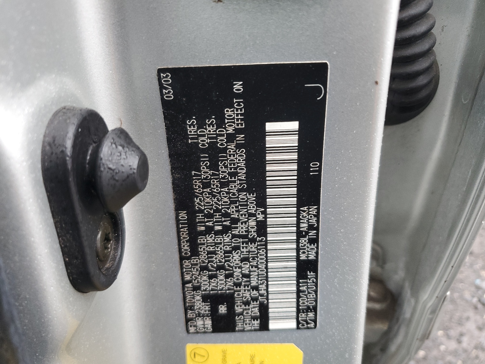 JTJHA31U040006113 2004 Lexus Rx 330