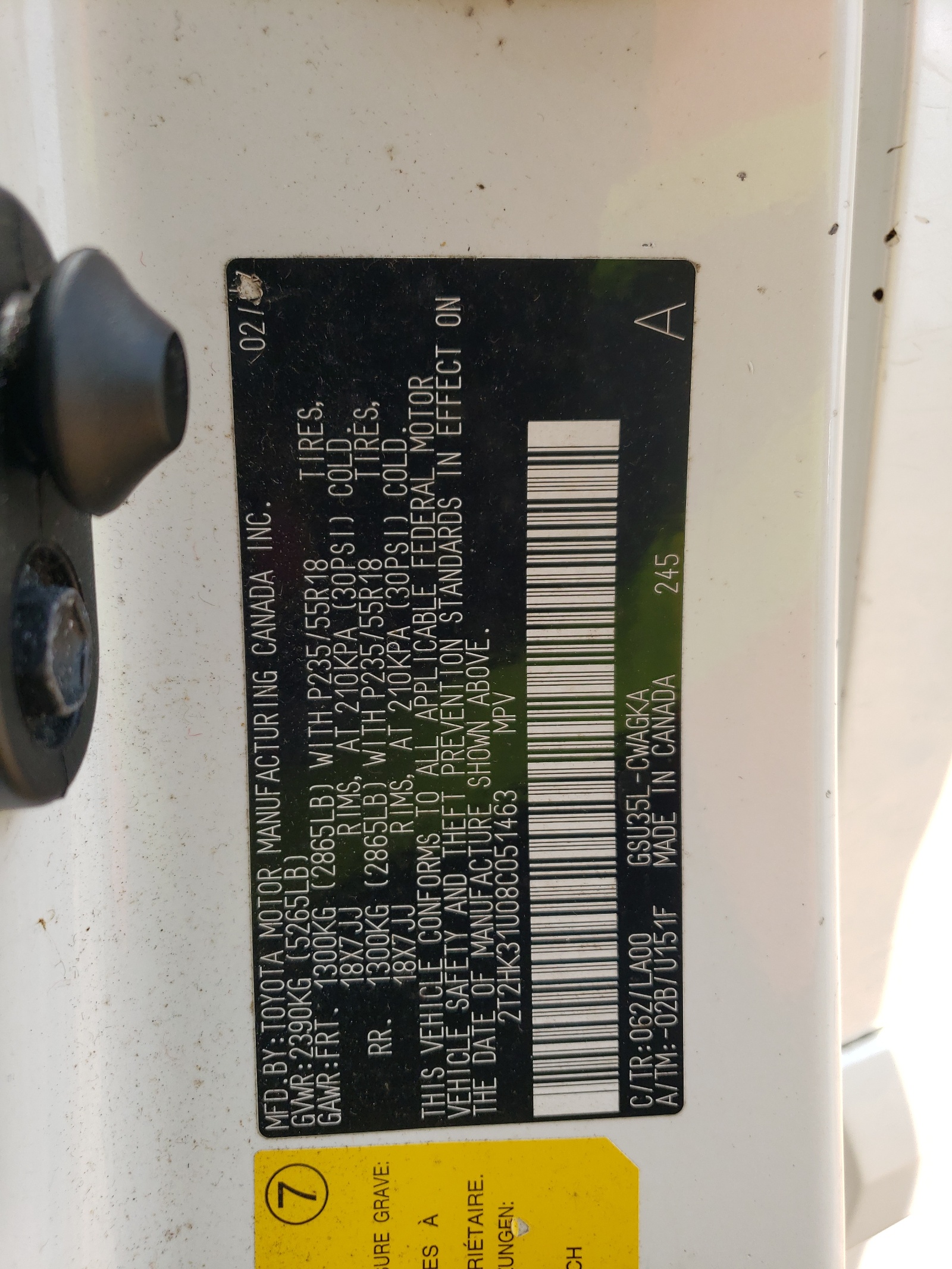 2T2HK31U08C051463 2008 Lexus Rx 350