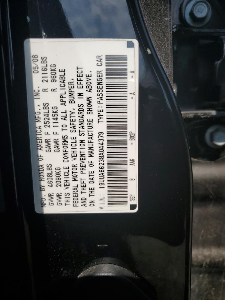 2008 Acura Tl VIN: 19UUA66238A044379 Lot: 68640834
