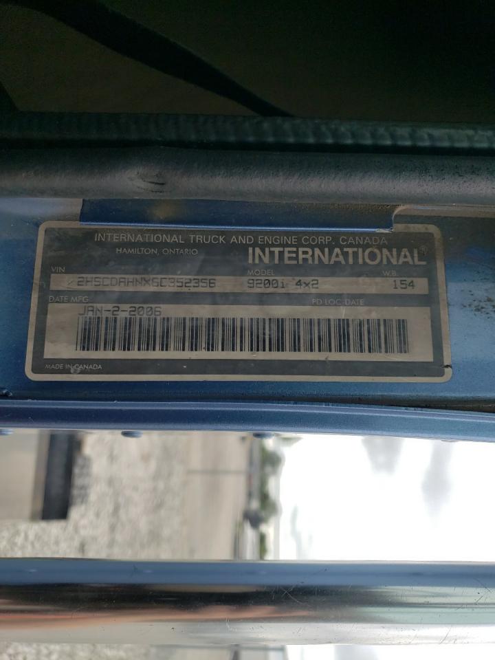 2006 International 9200 9200I VIN: 2HSCDAHNX6C352356 Lot: 66017864