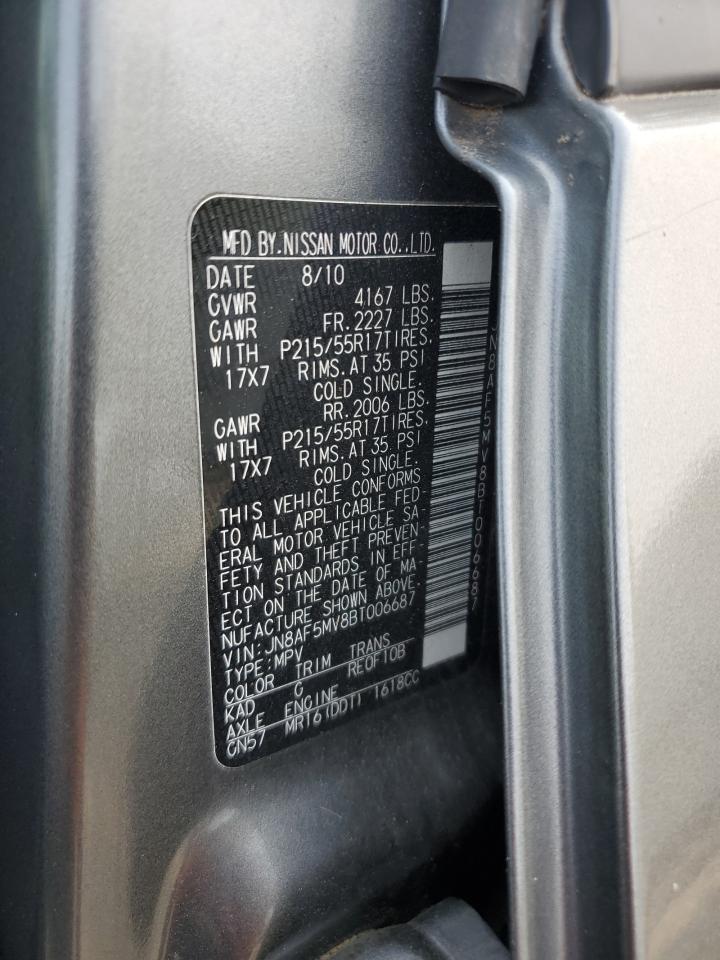 2011 Nissan Juke S VIN: JN8AF5MV8BT006687 Lot: 67027464