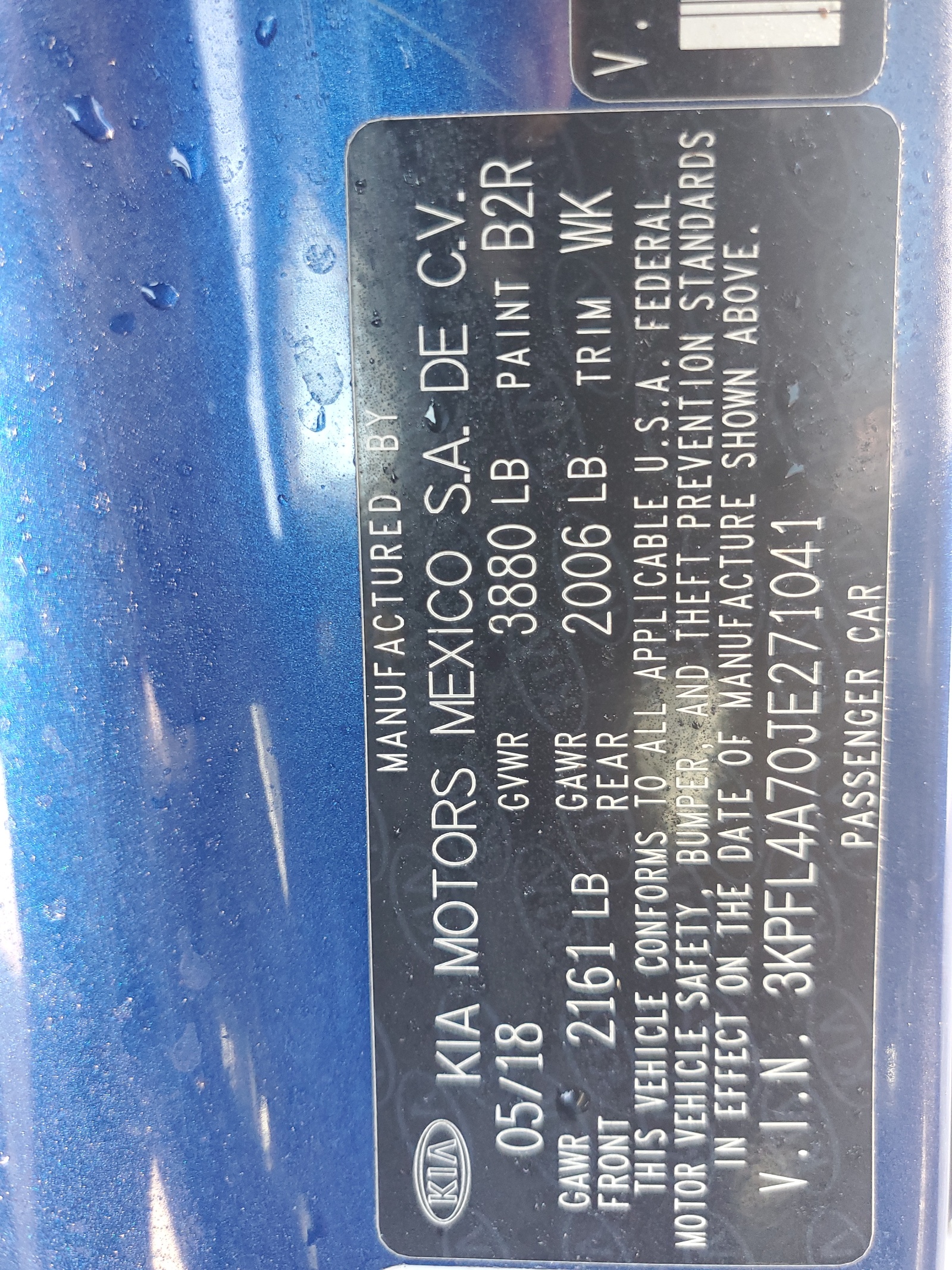 3KPFL4A70JE271041 2018 Kia Forte Lx